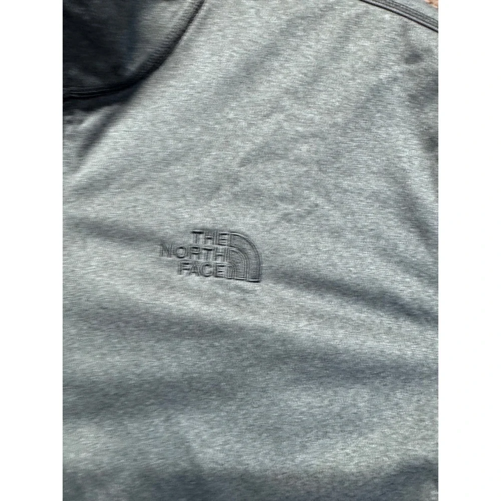 The North Face‎ Mens Large Gray Quarter Zip Pullover Zimmer Biomet Embroidered